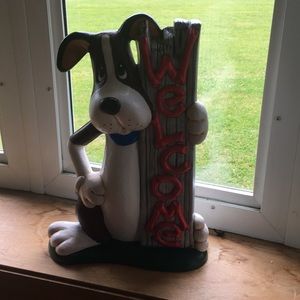 Ceramic handmade and hand painted Welcome Sign